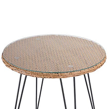 Casaria Set da Balcone Tavolo 2 Sedie Salottino Arredo Giardino Look Naturale Bambu Terrazza con Cuscini