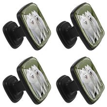 Due simpatici cani Pomelli per Porta Set di 4 Pomelli per Mobili Manopole per Cassetti Cucina Armadio Vetro
