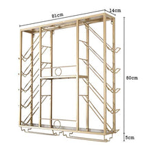 JFFFFWI Scaffali mobili per Bar, scaffali a Muro, portabottiglie, portabottiglie a soffitto, portaoggetti a soffitto Regolabile, Ripiani Multifunzione, Dimensioni Multiple