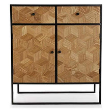 Comò Emma Metallo Legno MDF (35 x 90 x 80 cm) Marrone