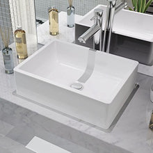 Lingjiushopping Lavabo Ceramica con Bianco 41x30x12 cm
