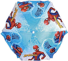 Fair Shop Ombrellone Bambino Spiderman Tondo Spiaggia, Mare, Giardino Terrazzo Parasole Diametro 125 cm