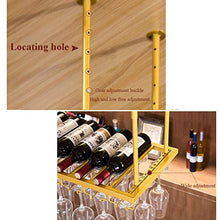 JHGJBJ Wine Rack Stile Moderno Vino impiccagione di Alta qualità del Supporto della cremagliera Bicchiere di Vino Verso Il Basso Upside Utilizzato in ristoranti, Bar, Case, ECC (Size : 100x30cm)