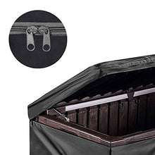 Honeyhouse - Copertura per box da giardino con cerniera, impermeabile, 130 x 60 x 71 cm, colore: nero