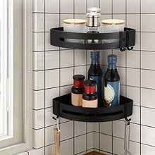 Portaoggetti, portaoggetti angolare, resistente WC domestico nero sospeso per bagno