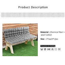Enjoygoeu Cuscino per Panca Cuscino con Schienale Panchine da Giardino Soffice e Comodo,Cuscino per Panca Lungo e Imbottito con Spalliera,100 x100 cm e 100cm x 150cm -Grigio (100cm x 150cm)