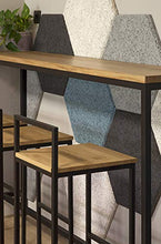 Indhouse - Sgabello Loft in Stile Industriale in Ferro e Legno Hester