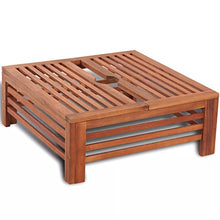 Tidyard Rivestimento Supporto Base Ombrellone in Legno | 62 x 62 x 25 cm