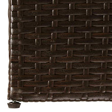 Oushome Baule da Giardino Marrone 150x100x100 cm in Polyrattan