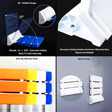 Sgabello Pieghevole per Doccia Sedile Doccia Ribaltabile Sgabelli Bagno (Giallo)