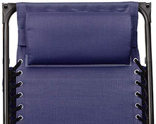 Amazon Basics - Sedia a dondolo pieghevole con parasole, Blu