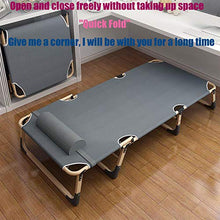 TWW Letto Pieghevole Letto Singolo Siesta Casa Semplice Pausa Pranzo Letto Escort Portatile Multifunzionale Letto da Campo Reclinabile per Ufficio