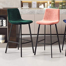 Sgabelli da Bar Moderni per La Colazione Sgabelli da Bar Imbottiti in Velluto Sedia da Pranzo in Ferro Battuto Art Kitchen 65 / 75cm Carico Massimo 200kg