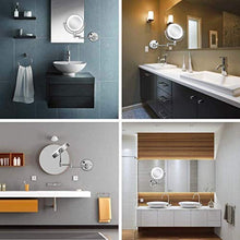 WZDD Specchio Ingranditore da Parete Bagno, Specchio per Trucco con Luce LED E Ingrandimento 1x / 5X, Specchio Cosmetico per Il Bagno