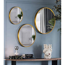 Bathroom mirror Specchio del Bagno Specchio da Parete Rotondo per Bagno- Lega di Alluminio incorniciata Grandi specchi di vanità Specchio da Barba Specchio ingranditore Specchio per Il Trucco 40cm