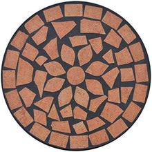 Oushome Tavolino Piante Modello Mosaico Terracotta