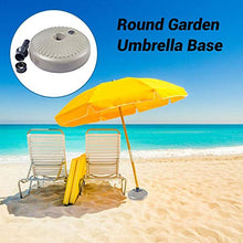 Base di Appoggio Standard in Plastica Base Rotonda per Ombrelloni per Ombrelloni Montante Dell'ombrellone in PE Supporto Ombrelloni A Parete Giardino Balcone Terrazza per Diametro 3.5-3.8cm