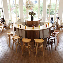 GYPPG Wooden Bar Stool Kitchen Pub Barstools Solid Wood Seat Dining Chair Modern Style for Cafe Counter Breakfast,Seat Height:65cm,75cm