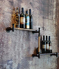 MoDi Wine Rack Retro Style Industriale Tubo di Acqua a Parete Vino Rack (L95CM)