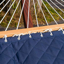 WMYATING Amaca con Cuscino, Letto Appeso Portatile Swing, Hammock Garden Outdoor Camping Patio Yard, Blu Scuro - Carico 550 libbre Lazy Sedia