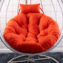 Roosteruk Cuscino per poltrona sospesa, per esterni, rotondo, cuscino per sedia, altalena, cuscino da appendere, cuscino per sedia, 90 x 90 cm,