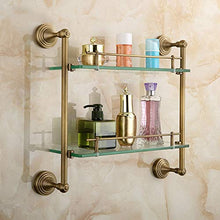 WHSS. Scaffale da Bagno in Rame Antico Doppio di Lusso Leggero