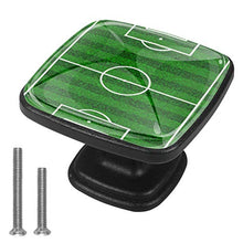 Campo da rugby Pomelli per Porta Set di 4 Pomelli per Mobili Manopole per Cassetti Cucina Armadio Vetro