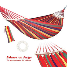N\C Amaca da Campeggio con Barre per la Diffusione Traspirante Amache di Cotone, Massima capacità di Carico 300 kg, per Campeggio Giardino Viaggio, 200 * 80cm