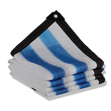 Reti protettive DEWUFAFA Schermo Privacy per Balcone, Schermo HDPE Senza Viti Rete per Balconi Permeabile, Strisce Colorate (Color : Blue And White, Size : 2x2m)