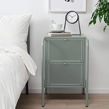 NIKKEBY cassettiera 2 cassetti 2 cassetti grigio-verde