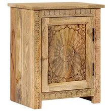 Festnight Comodino, Comodini Camera in Legno Massello di Mango 40x30x50 cm