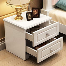 SLL- Moderna Minimalista Bianco di Legno Solido Comodino Locker, Comodino Comodino