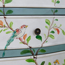 Comodino Comodino 4 cassetti, Antico Afflitto Verniciato Comodino Retro Paese Comodino Quattro cassetto Locker Blu Piccolo Comodino contemporanea (Color : Blue, Size : 65x40x77.5cm)