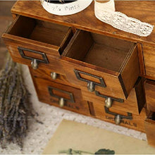 LXYZ Armadi di stoccaggio 9 cassetti in Legno Vecchio Stile retrò