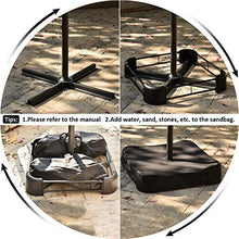 Ombrellone da Giardino, Ombrelloni da Terrazzo, Ombrellone Giardino Parasole 4.6m, Tende e Tettucci Parasole da Balcone e 12 Nervature Pesanti per Spiaggia, Giardino, Balcone (Verde)