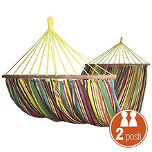VERDELOOK Amaca Doppia in Polycotton da Giardino, 220x160 cm, Colori Multipli