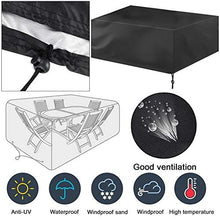 Moolo Copertura Antipolvere per Sedia A Prova di Poltrona da Esterno Impermeabile per Giardino (180x120x74cm)