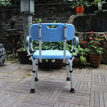 NZDY Articoli Essenziali per la Casa, Sgabello Antiscivolo Sgabelli da Bagno Regolabile in Altezza in Lega Di Alluminio Bathroom per Anziani 46 * 40 * (67-79) cm