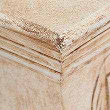 Comodino 40x30x50 cm in Legno Massello di Mango