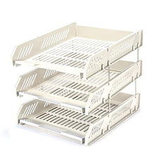 LCA Schedario Classificatore Verticale Cartella, File Desktop A 3 Livelli Rack di Stoccaggio Ufficio O A Casa Vassoio per Lettere, (Color : #3)