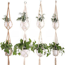 MICROSHE Macrame Plant Hanging Planter Appendiabiti da Parete per Piante Macrame (Colore : Natural, Dimensione : C)