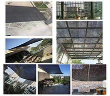 Paralume in Tessuto al 90% Sun-Block, Paralume in Rete Nera con Occhielli per Giardino Patio Pergola (Size : 2x3m)