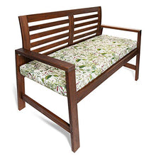 Celina Digby® - Cuscino impermeabile per panca da giardino a 3 posti, con imbottitura in morbida schiuma (144 x 54 x 6 cm), motivo: prato gallese floreale