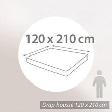 Linnea Coprimaterasso Cotone 120x210 - Alluminio