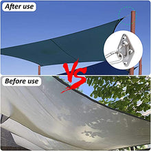 MoonSing Kit di Fissaggio per Vela Parasole, 40 Pezzi 304 Acciaio Inossidabile Kit di Installazione per Tenda a Vela da Sole per Ombra Giardino Patio Rettangolare e Triangolare