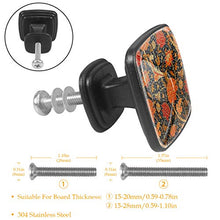 fiore Pomelli per Porta Set di 4 Pomelli per Mobili Manopole per Cassetti Cucina Armadio Vetro