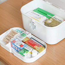 Tomyeer, custodia portatile per medicinali per uso domestico, grande contenitore per medicine, kit di primo soccorso, multifunzionale