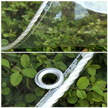 YYFANG Telone Impermeabile in PVC Trasparente Vetro Morbido per Esterni Resistente al Vento E al Gelo con Copertura per Mobili da Giardino con Occhiello (Color : Chiaro, Size : 2x2m)