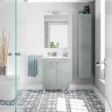 13Casa Jerry H01 Set Mobile Bagno + Specchio, Melamina, 60 x 45 x 80 cm