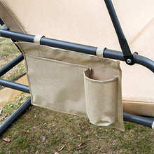 Dondolo 3 Posti da Giardino con Zanzariera Schienale Reclinabile per Funzione Letto caffè? Chiaro